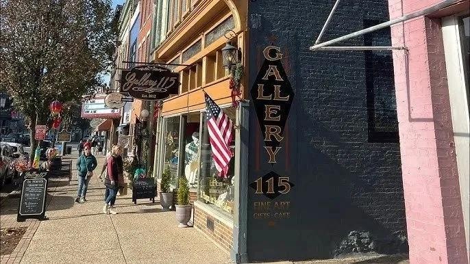 Historic downtown Madison storefronts